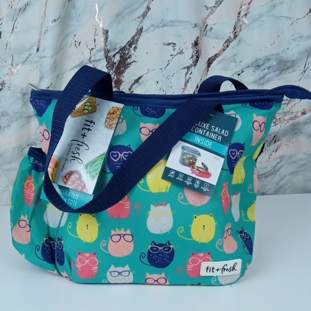 👜 Fit + Fresh Cartoon Insulated Lunch Bag